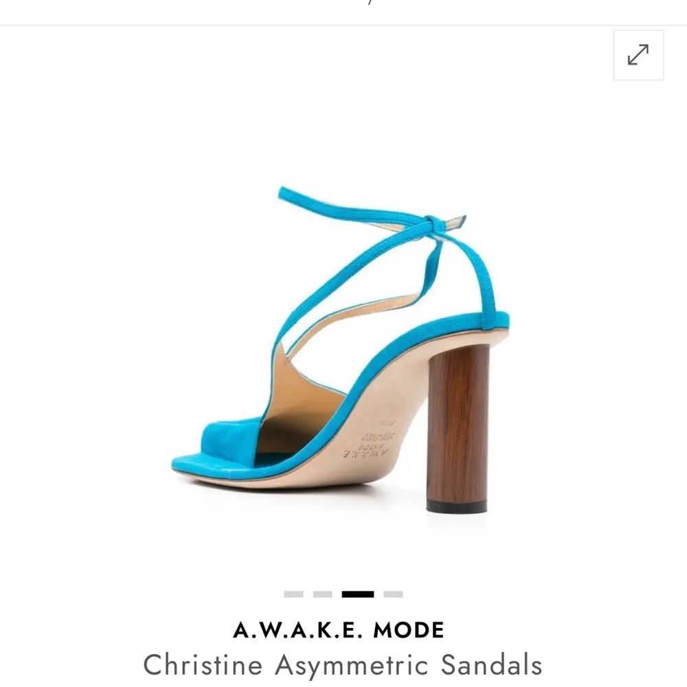 A.W.A.K.W MODE Christine Sandal- Turquoise - Picture 4 of 10